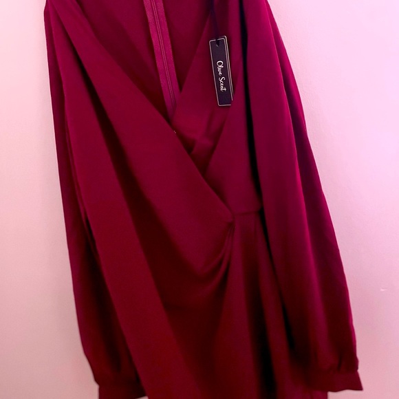 Women’s Burgundy romper - Picture 9 of 14